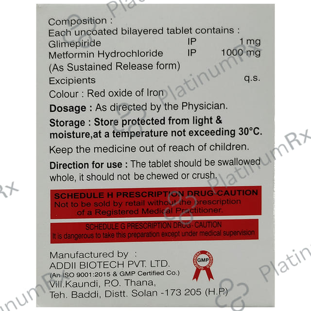 Glimecaid-M 1 Forte Tablet SR