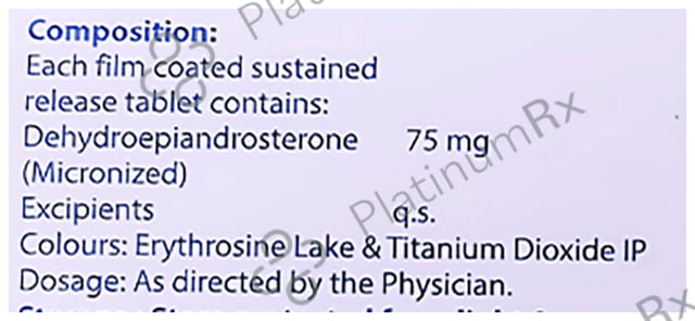 Oraverse Dhea 75mg Tablet SR 7s