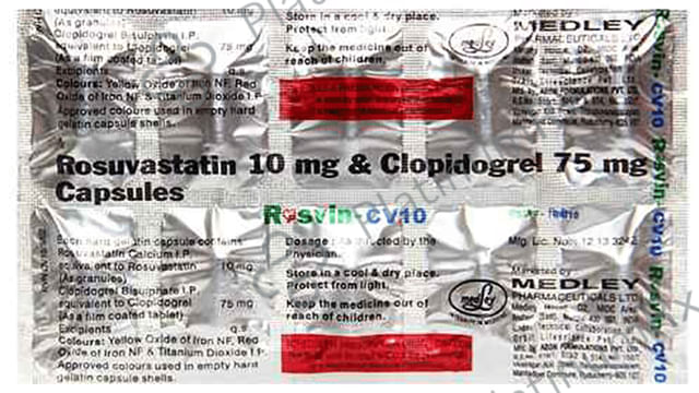 Rosvin CV 10/75mg Capsule 10s