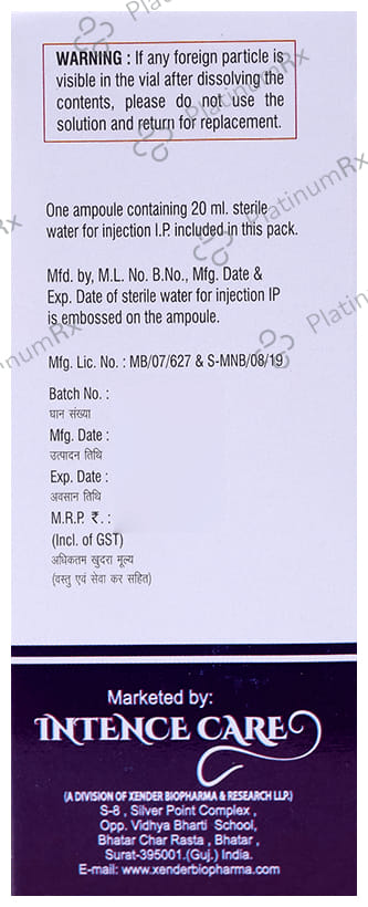 Cefoxen 3 2000/1000mg Injection 1s