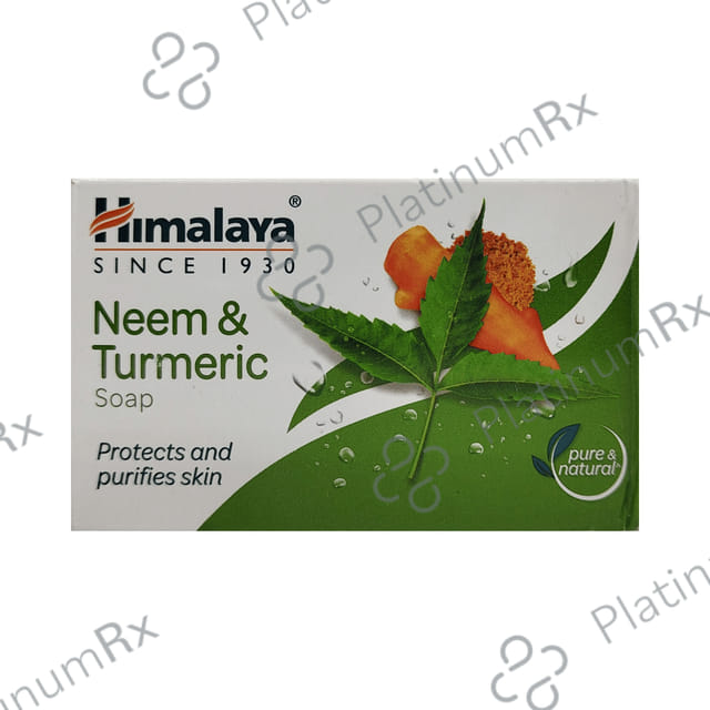 Himalaya Neem & Turmeric Soap Pure & Natural Protects & Purifies Skin 75 gm