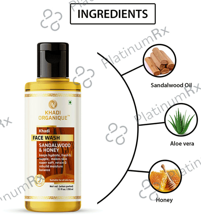 Khadi Organique Face Wash Sandalwood & Honey
