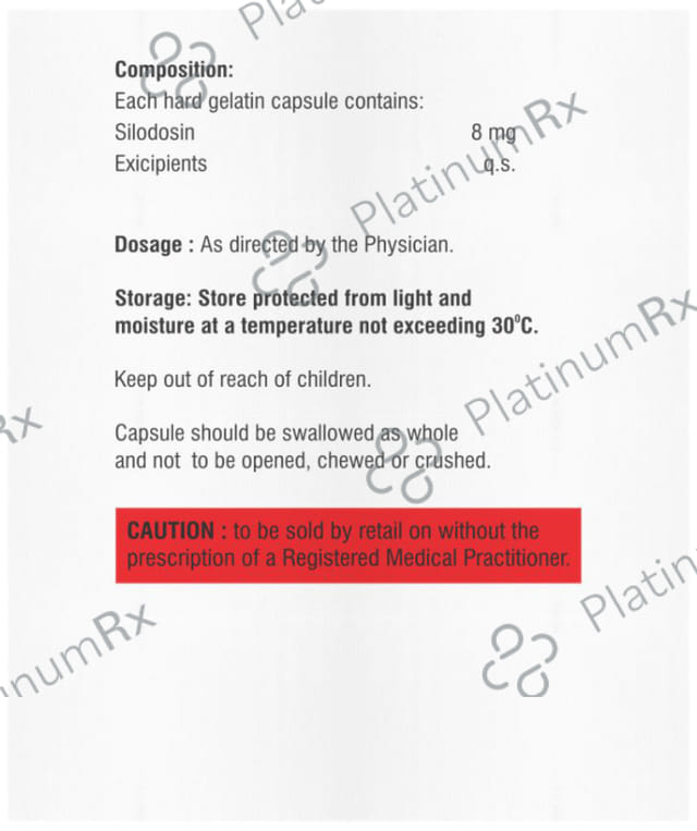 Sildovil 8mg Capsule 10s