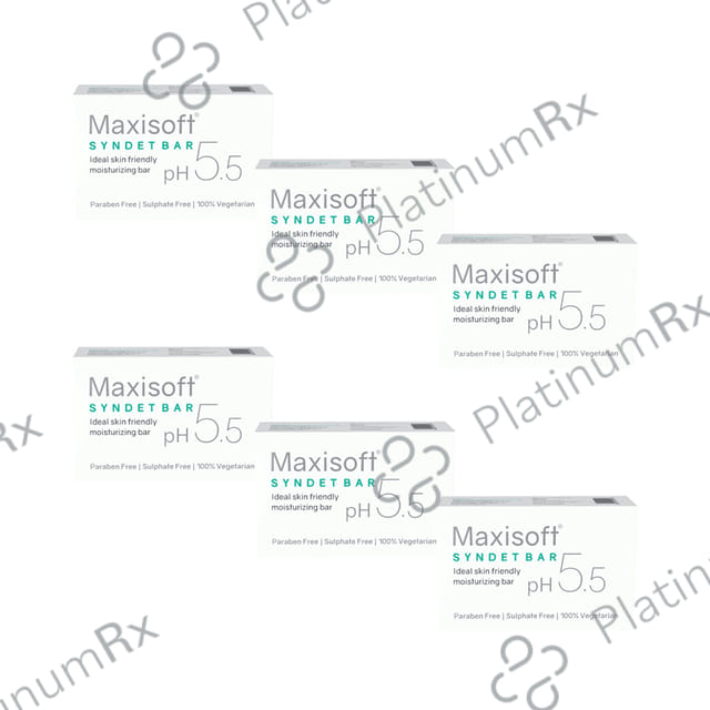 Maxisoft Syndet Bar (75gm Each) 6 units