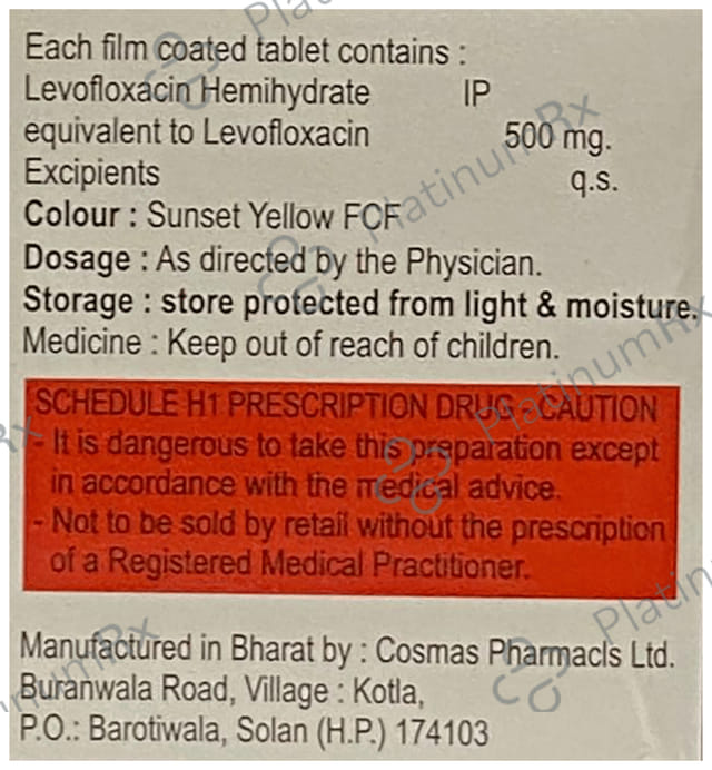 Bacifoe L 500mg Tablet 10s