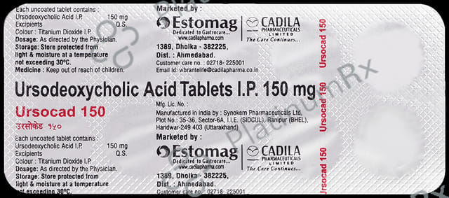 Ursocad 150mg Tablet 10s