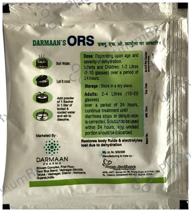 Darmaan's ORS Powder Orange