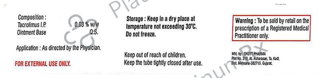 Immutac 0.03% Ointment