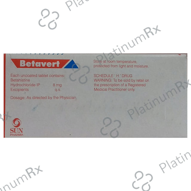 Betavert 8mg Tablet 10s