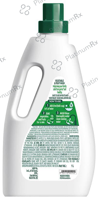 ITC Nimwash Vegetable and Fruit Wash 1 Ltr