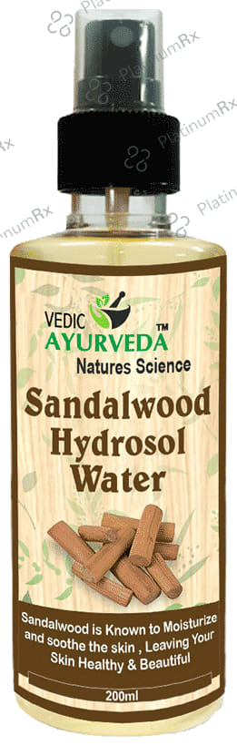 Vedic Ayurveda Sandalwood Hydrosol Water Toner 200 ml