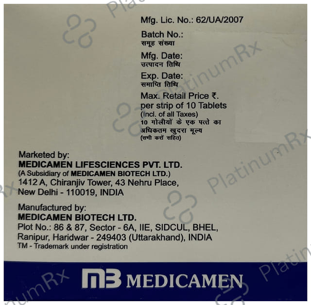 Affodapa M 10/500mg Tablet ER 10s