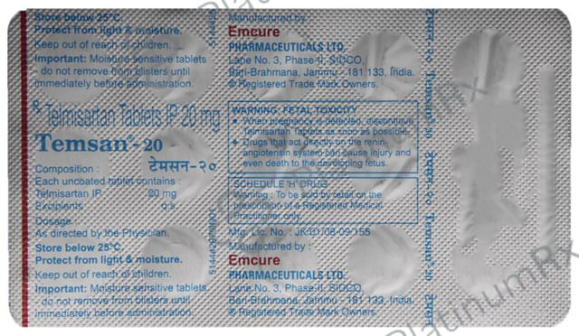 Temsan 20mg Tablet 15s