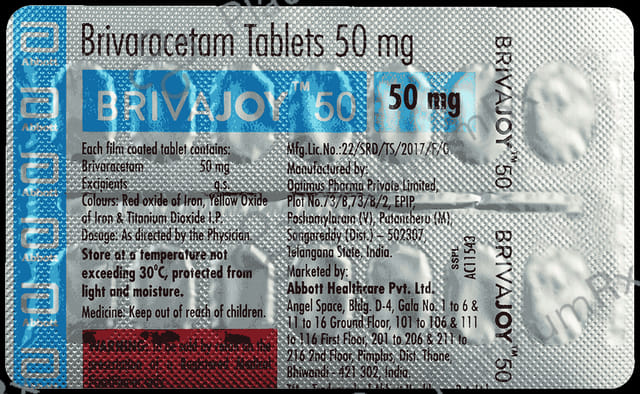 Brivajoy 50mg Tablet 14s
