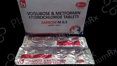 Zarbose M 500/0.3mg Tablet 10s