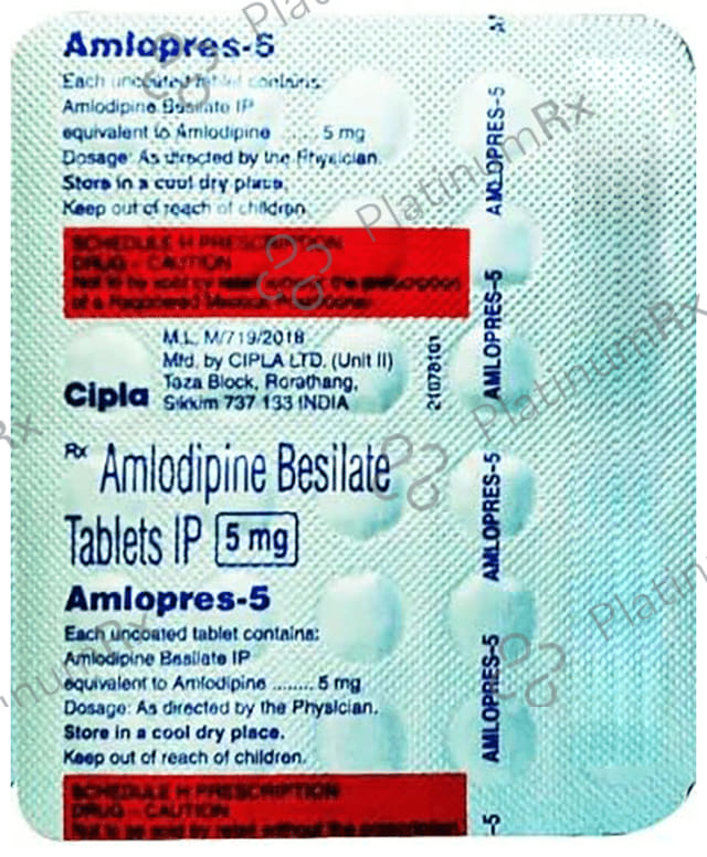 Amlopres 5mg Tablet 30s