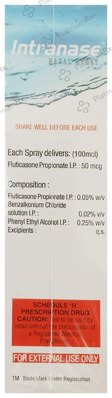Intranase 50mcg Nasal Spray