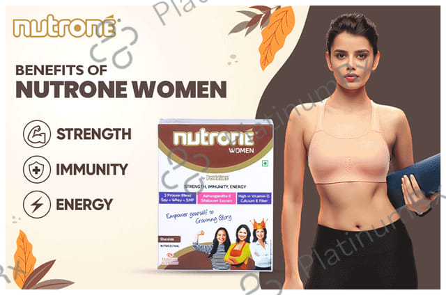 Nutrone Women 3 Protein Blend (Soy+Whey+SMP) Powder Chocolate with Shaker Free
