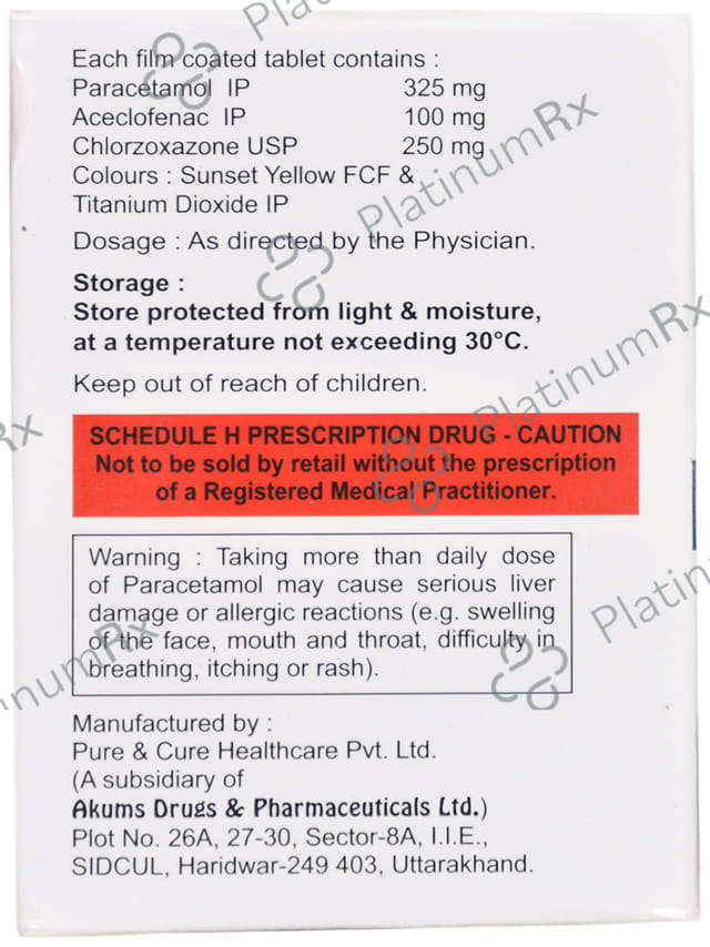 Aclotec MR 100/325/250mg Tablet 10s