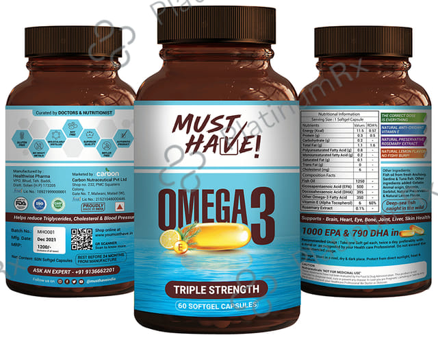 Must Have Omega 3 Soft Gelatin Capsule 60s