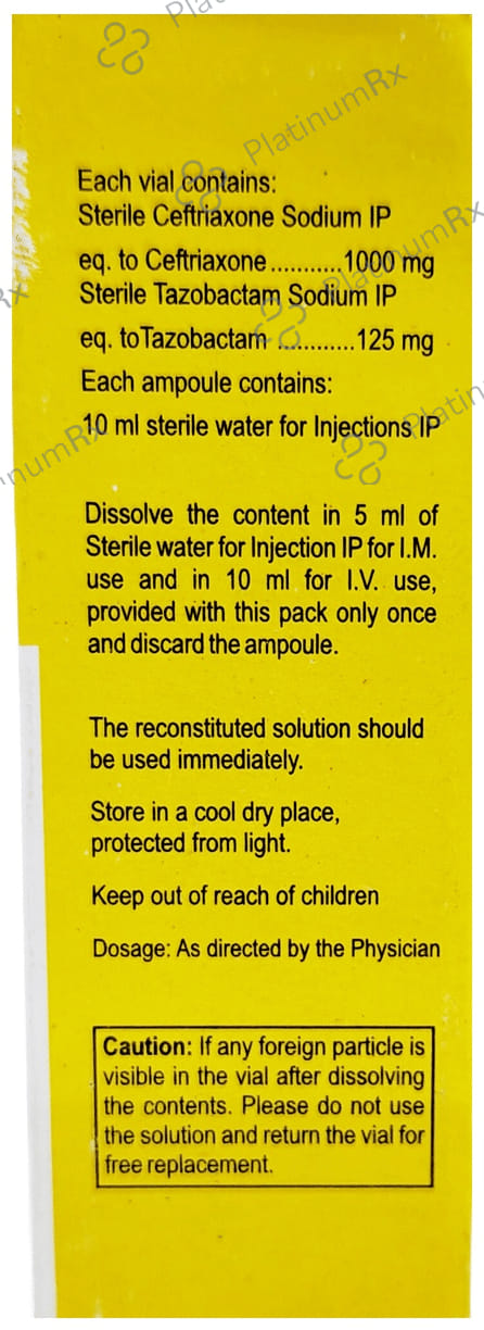 Traxol T 1000 mg/125 mg Injection