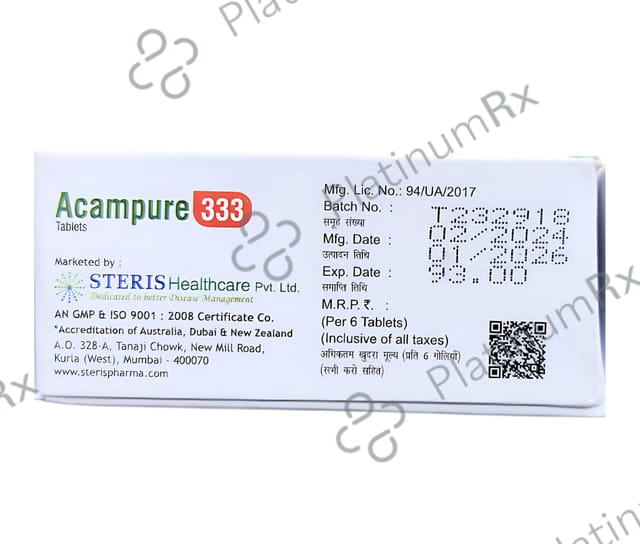 Acampure 333mg Tablet 6s