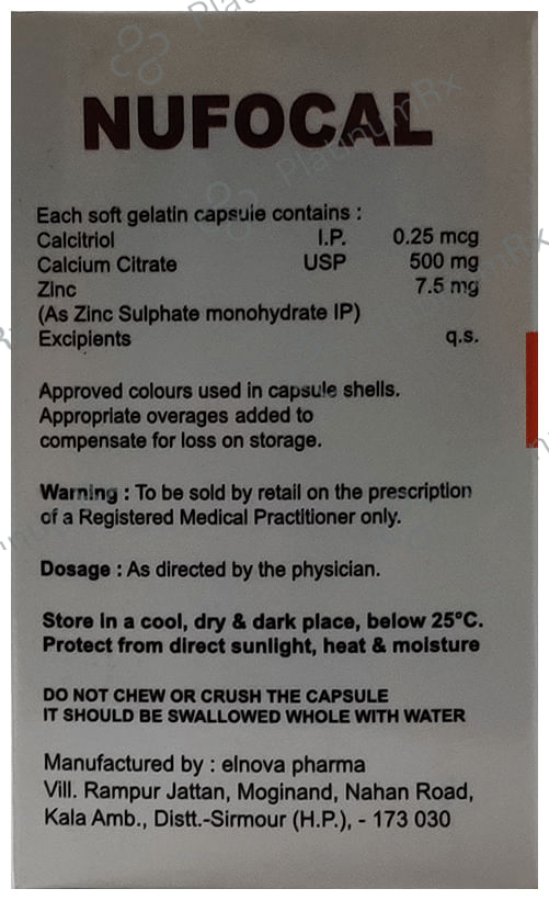 Nufocal Soft Gel Capsule 10s