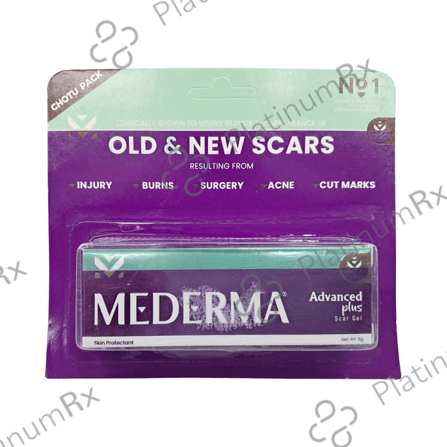 New Mederma Advanced Plus Scar Gel 5gm