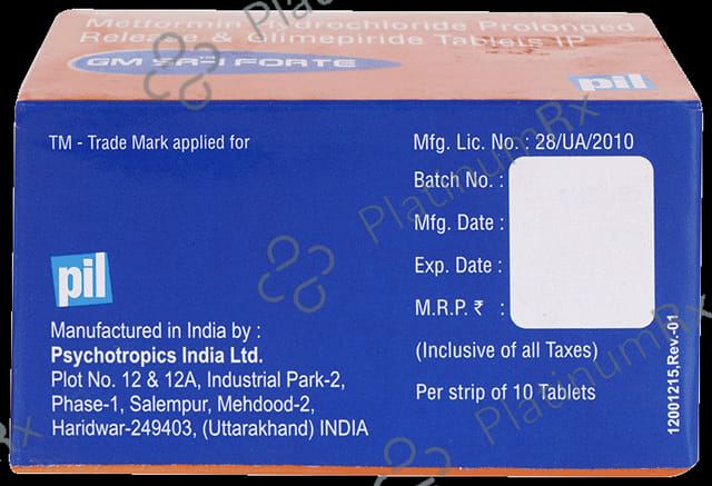 GM SR1/1000mg Forte Tablet 10s