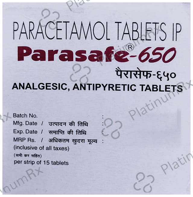 Parasafe 650 Tablet 15 tablets