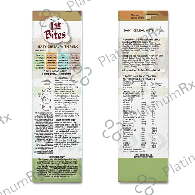 1st Bites Stage 3 Mixed Millet Banana Baby Cereal Powder 300gm