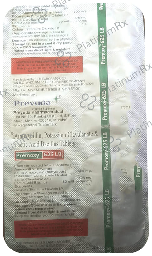 Premoxy 625mg LB Tablet 10s