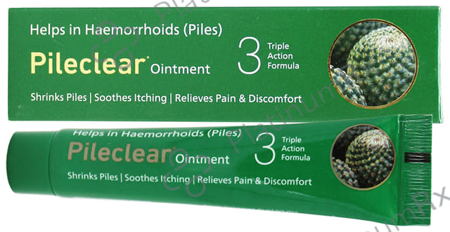 Pileclear Ointment (25gm Each) 4 Tubes