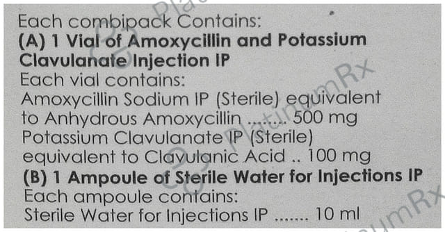 Advent 500/100mg Injection 1s