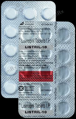 Listril 10mg Tablet 15s
