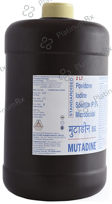 Mutadine 5% Solution 2Ltr