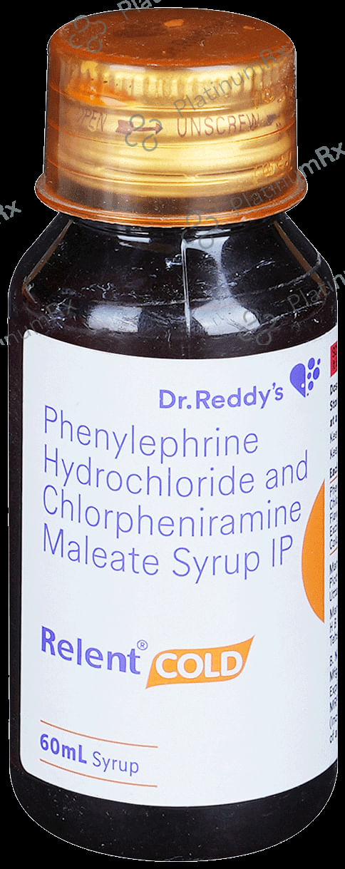 Relent 2/5mg Cold Syrup 60ml