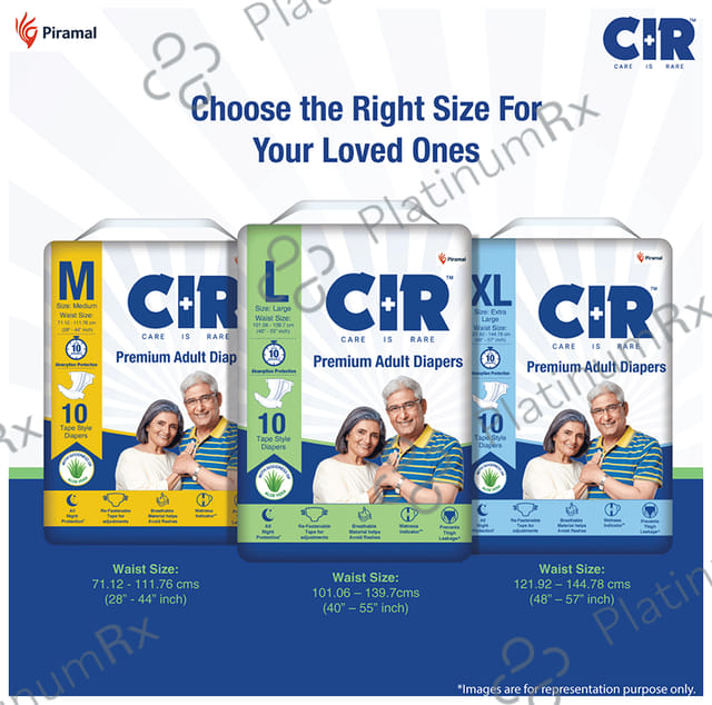 CIR Premium Adult Unisex Diaper 10s