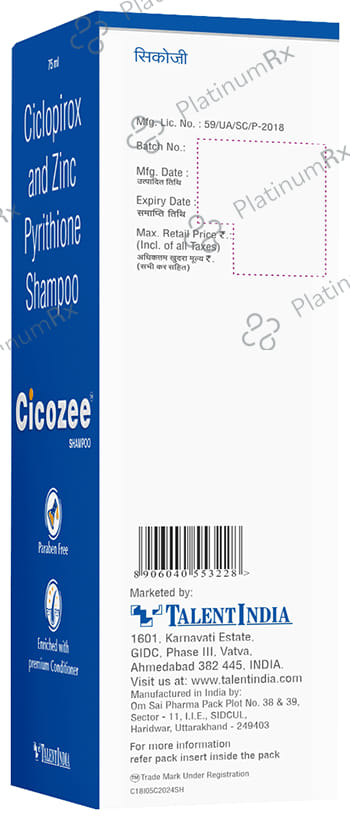 Cicozee Shampoo 75ml