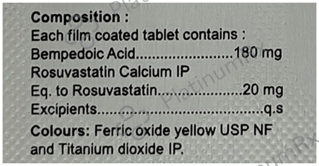 Bemzire R 20/180mg Tablet 10s