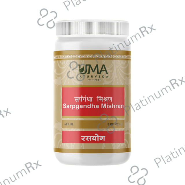 Uma Ayurveda Sarpgandha Mishran Tablet 1000 tablets