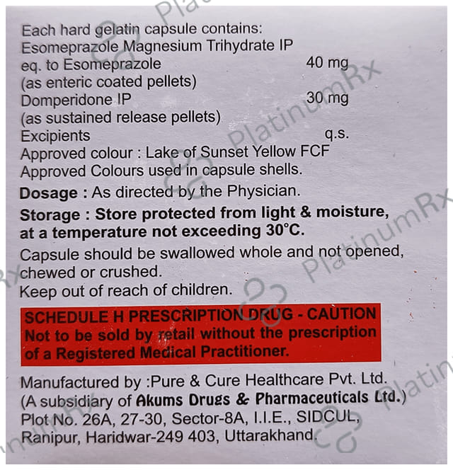 Esorez D 40mg Capsule SR 10s