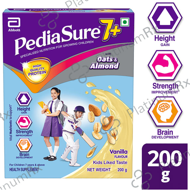 PediaSure Powder for Growing Children Vanilla with Oats & Almond 200 gm