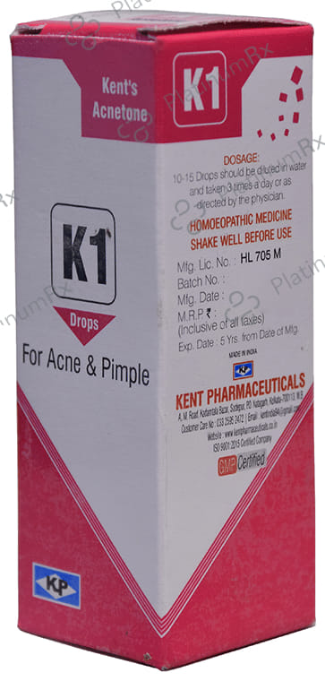 Kent's K1 Acne & Pimple Oral Drops 30ml