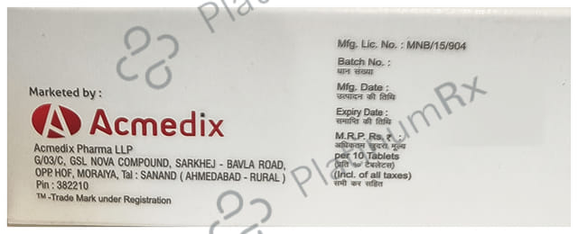 Acmoxia MR 60/4mg Tablet 10s