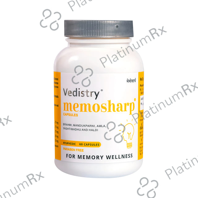 Memosharp Ayurvedic Capsule for Mind Wellness & Mind Health