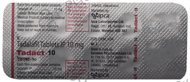 Tadact 10mg Tablet 10s