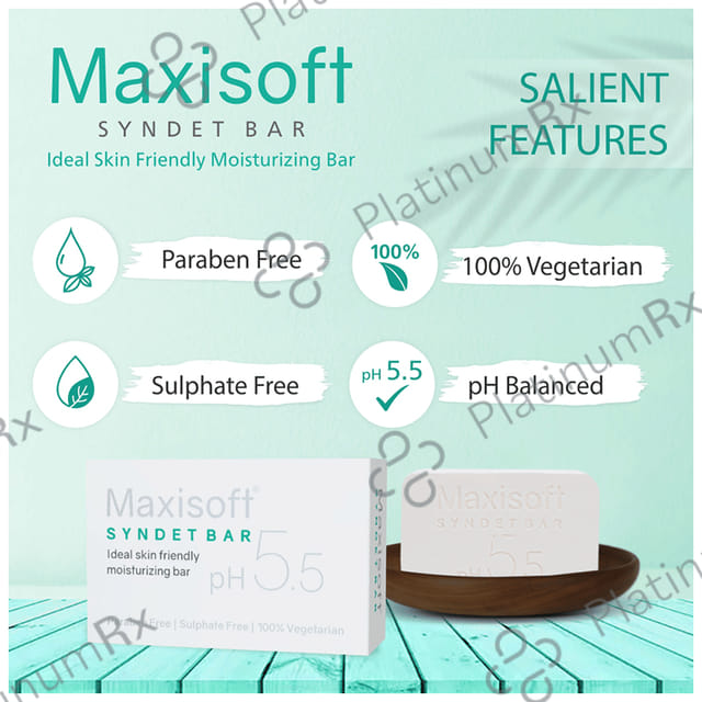 Maxisoft Syndet Bar (75gm Each) 6 units