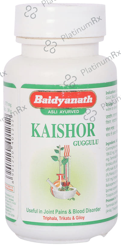 Baidyanath (Jhansi) Kaishore Guggulu Tablet 80 tablets