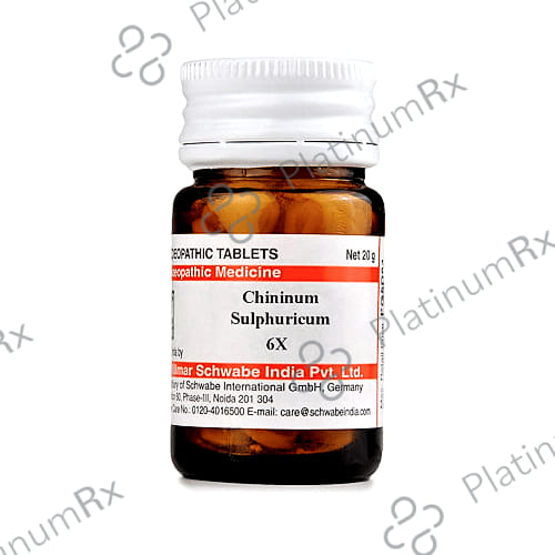 Dr Willmar Schwabe India Chininum Sulphuricum Trituration Tablet 6X